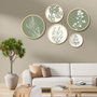 Wallity Yats-04 Conjunto de 5 Cuadros Decorativos Multicolor